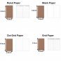 Traveler's Notebook Refill Paper, 64 Pages, Standard Size 8.3 x 4.3 inch