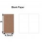 Traveler's Notebook Refill Paper, 64 Pages, Standard Size 8.3 x 4.3 inch