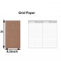 Traveler's Notebook Refill Paper, 64 Pages, Standard Size 8.3 x 4.3 inch