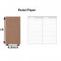 Traveler's Notebook Refill Paper, 64 Pages, Standard Size 8.3 x 4.3 inch