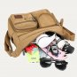 Mens Messenger Bag Canvas for Work and School Medium Size Crossbody Shoulder Bag
