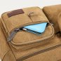 Mens Messenger Bag Canvas for Work and School Medium Size Crossbody Shoulder Bag