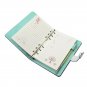 A6 Refillable Journal with Combination Lock, Pink Glitter Cover and Pen Loop