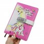Unicorn Notebook with Combination Lock for Girls, 260 Pages Ruled Paper