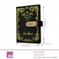 A5 Leather Lined Journal Diary with Lock for Adult Vintage Cover Womens Notebook