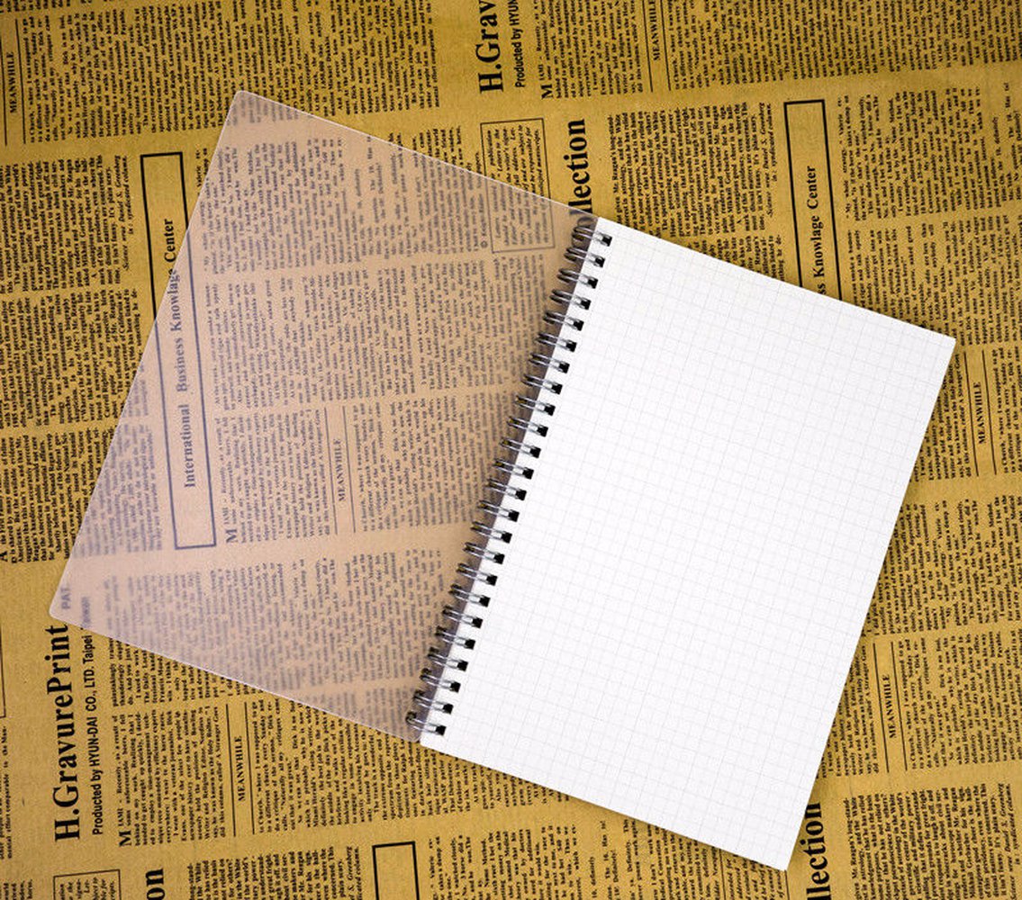 A5 spiral graph paper notebook tansparent hardcover 160 pages grid