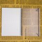 A5 Spiral Graph Paper Notebook Tansparent Hardcover 160 Pages Grid Paper Journal