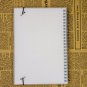 A5 Spiral Graph Paper Notebook Tansparent Hardcover 160 Pages Grid Paper Journal