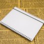 A5 Spiral Graph Paper Notebook Tansparent Hardcover 160 Pages Grid Paper Journal