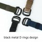 38mm Wide Heavy Duty Mens Elastic Stretch Belts with Double D Ring for Jeans