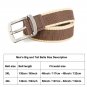 Mens White Canvas Belt Big and Tall with Pin Buckle for Jeans and Shorts 3XL 4XL