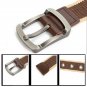 Mens White Canvas Belt Big and Tall with Pin Buckle for Jeans and Shorts 3XL 4XL