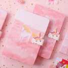 Cute Girls Unicorn Notebook Hard Cover 256 Pages Pink Lined Writing Paper Diary