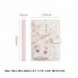 "Sakura and Cat" Leather Cover Daily Journal for Grils, 224 Pages Thick Paper