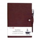 A5 Leather Journal Notebook with Lined Paper and Pen Loop 256 Pages ,Brown