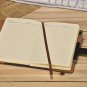 Black Faux Leather Lined Writing Journal with Password Lock for Boys, 260 Pages