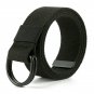 Mens Belt White Big and Tall with Double D Ring Buckle, Belt Size 3XL to 6XL