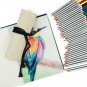 Art Design Drawing Kit: 36 Watercolor Pencils with Pencil Case and B5 Notebook