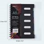 A5 Hard Cover 5 Subject College Ruled Spiral Notebook with Divider,Pack of 2