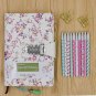 Diary and Pen Gift Set for Girls: Flora Secret Notebook with Lock, Colorful Pens