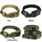 Durable Tactical Army Dog Collar and Leash for Training, K9 Dog Sullpies