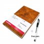 360 Pages A5 Line Journal Paper Notebook with Embossed Deer Faux Leather Cover