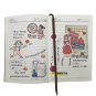 360 Pages A5 Line Journal Paper Notebook with Embossed Deer Faux Leather Cover