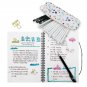 Green Cover Spiral Notebook, Washi Tape and Fineliner Colored Pen for Journaling
