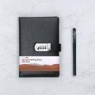 200 Pages Ruled Paper Notebook with Password Lock for Boys & Girls Leather Cover