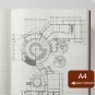 A4 Grid Paper Notebook Soft Leather 400 Pages Graph Paper Journal 8.5" X 11.3"