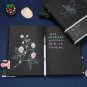 256 Pages Thick Black Paper Notebook Blank Black Pages Sketchbook DIY Scrapbook
