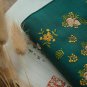 A5 Dark Green Fabric Cover Refill Notebook Loose Leaf Journal Handmade Diary