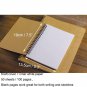 A5 Hardcover Spiral Unlined Notebook Wirebound Blank Paper Sketchbook, Pack of 5