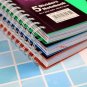 B5 Hardcover Wirebound 5 Subject Notebook Spiral Journal 200 Pages Lined Paper