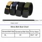 Tactical Men's Nylon Belt with Plastic Buckle Size 44, 1.5" Width Nylon Strap