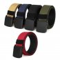 Tactical Men's Nylon Belt with Plastic Buckle Size 44, 1.5" Width Nylon Strap