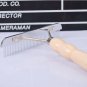 Long Tooth Undercoat Dog Rake Grooming Brush with Wood Handle for Long Hair Pet
