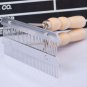 Long Tooth Undercoat Dog Rake Grooming Brush with Wood Handle for Long Hair Pet