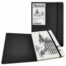 Unlined Sketchbook Hardcover Unruled Blank Book for Sketch Drawing, 5.9" x 8.3"