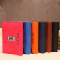 Red Faux Leather Serect Dairy Journal with Combnation Lock Flower Decor for Girl