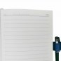 408 Pages Faux Leather Lined Paper Notebook with Magnetic Closure and Pen Loop