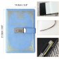 A5 Faux Leather Serect Notebook with Lock, Pen Holder for Boys and Girls