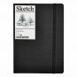 A5 Black Hardcover Blank Page Sketchbook 160 Pages Unlined Artist Journal Diary