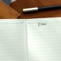 Vintage Style Notebook Soft Leather Wide Lined Journal 192 Pages for Writing, A5