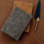 Vintage Style Notebook Soft Leather Wide Lined Journal 192 Pages for Writing, A5