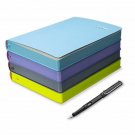 400 Page Journal Lined Notebook Soft Leather Cover Ruled Diary, Colored Edge, A5