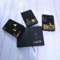 Black Blank Notebook with Highlighter Pens for Journaling & Drawing
