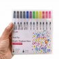 Set of 12 Dual Tip Brush Pens for Bullet Journal, Hand Lettering & Calligraphy