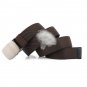 Men's Causal Sytle Elastic Weave Nylon Military Belt for Casual Wear and Jeans