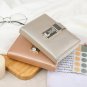 Stylish A7 Mini Faux Leather Lockable Notebook Pocket Size Travel Journal